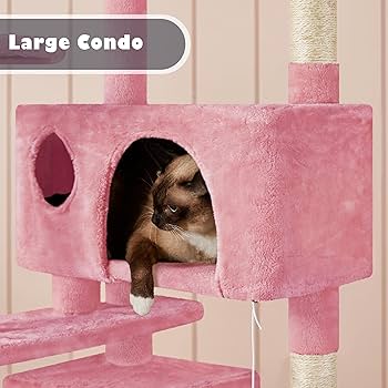 【ピンクの猫】　PARADYM 10.5 Amazon.com: Yaheetech Multi-Level Cat Tree, Large Cat Tower